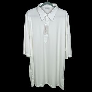 Collars & Co Polo Shirt Mens 4XL White Point Dress Collar Office Work Preppy